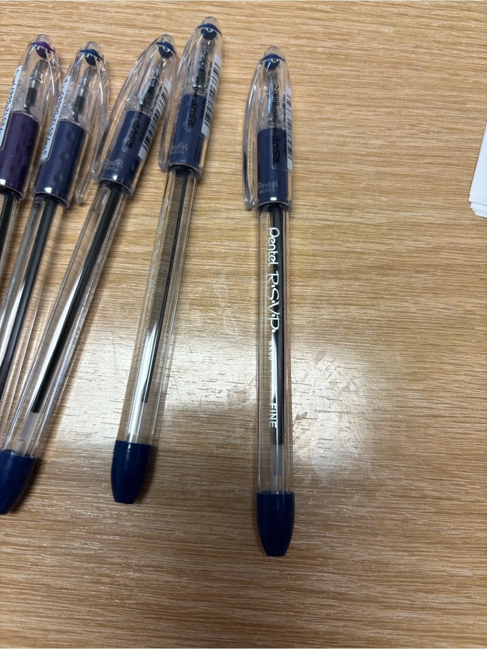 Pentel R.S.V.P. pack purple